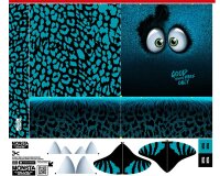 1,20-m-Kissen-Panel Samtstoff MONSTA PILLWOS by Thorsten Berger, petrol
