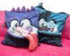 1,20-m-Kissen-Panel Samtstoff MONSTA PILLOWS by Thorsten Berger, petrol