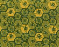 Patchworkstoff INDELIBLE INK, Bienen-Waben, Anna Maria...