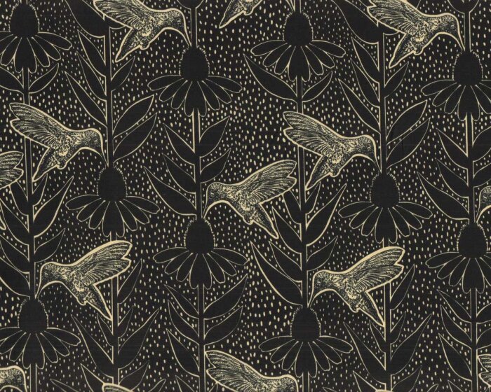Patchworkstoff INDELIBLE INK, Kolibris, Anna Maria Textiles