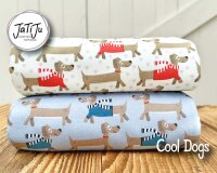 Baumwolljersey COOL DOGS, Dackel, rot, Swafing
