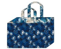 1,50-m-Taschen-Panel Baumwollstoff MAKERS BAG, Drache und Blütenmuster