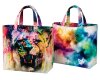 1,50-m-Taschen-Panel Baumwollstoff MAKERS BAG, Löwe und Aquarell-Wolken