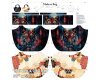1,50-m-Taschen-Panel Baumwollstoff MAKERS BAG, Tiger und Blumen