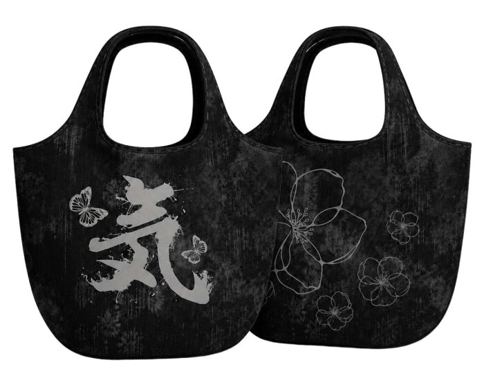 1,50-m-Taschen-Panel Baumwollstoff MAKERS BAG, Schmetterlinge und Blüten