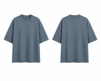 Baumwolljersey AVALANA SOLID, einfarbig, blaugrau