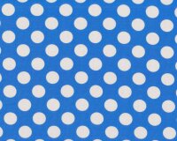 Baumwolljersey AVALANA DOTS, Punkte, blau