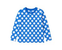 Baumwolljersey AVALANA DOTS, Punkte, blau