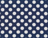 Baumwolljersey AVALANA DOTS, Punkte, dunkelblau