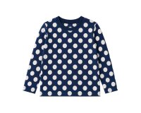 Baumwolljersey AVALANA DOTS, Punkte, dunkelblau