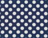 Baumwolljersey AVALANA DOTS, Punkte, dunkelblau