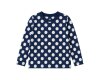 Baumwolljersey AVALANA DOTS, Punkte, dunkelblau