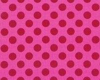 Baumwolljersey AVALANA DOTS, Punkte, pink