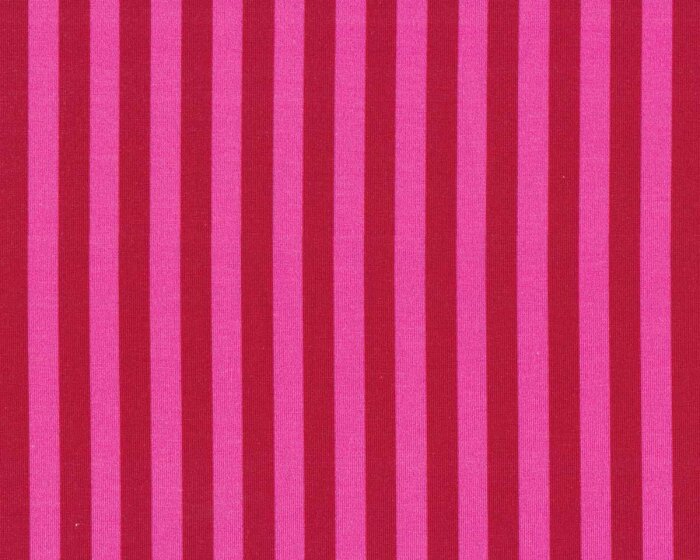 Baumwolljersey AVALANA STRIPE, Streifen, pink