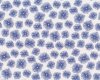 30 cm Reststück Baumwolljersey AVALANA SOL, Strahlen-Kreise, jeansblau