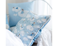 65 cm Reststück Baumwollstoff WOLKENKINDER, Acufactum