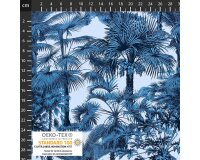 Baumwolljersey AVALANA TROPICAL, Palmen und Blätter