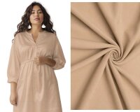 Viskosestoff SOLID, einfarbig, beige, Light & Lush
