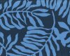 Viskosestoff NORDIC PALM, Blätter, blau, Light & Lush
