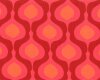 Viskosestoff SOLGLOD, Retro-Ovale, rot, Light & Lush