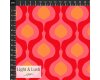 Viskosestoff SOLGLOD, Retro-Ovale, rot, Light & Lush