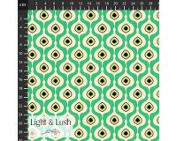 Viskosestoff RHYTHM, Retro-Ovale, grün, Light & Lush