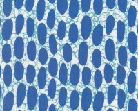 Viskosestoff PEBBLES, Ovale, blau, Light & Lush