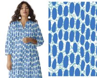 Viskosestoff PEBBLES, Ovale, blau, Light & Lush