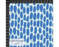Viskosestoff PEBBLES, Ovale, blau, Light & Lush