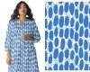 Viskosestoff PEBBLES, Ovale, blau, Light & Lush