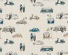 Popeline-Baumwollstoff SURF ROADTRIP, Roller und Autos, Light & Lush