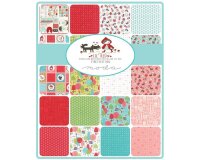 50 cm Reststück Patchworkstoff LIL RED,...