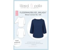 Damen-Schnittmuster Fledermausbluse MALAGA, lillesol...