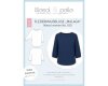 Damen-Schnittmuster Fledermausbluse MALAGA, lillesol women No.105