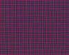 Italienischer Baumwollwebstoff CHECK, Karomuster, blau-rot