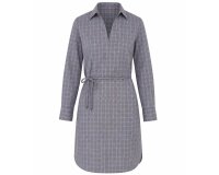 Italienischer Baumwollwebstoff SARTORIA, Karomuster, grau