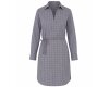 Italienischer Baumwollwebstoff SARTORIA, Karomuster, grau