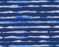 60 cm Reststück Baumwolljersey INKY STRIPE,...