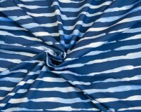 60 cm Reststück Baumwolljersey INKY STRIPE,...