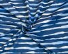 60 cm Reststück Baumwolljersey INKY STRIPE, Streifen, dunkelblau-hellblau, Hilco