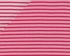 50 cm Reststück Bio-Doubleface-Jersey WENDE-RINGEL, Streifen, rosa-rot-hellrosa