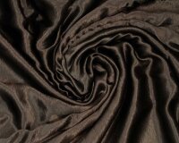 Crash-Satinstoff CRINKLE, dunkelbraun, Fibre Mood