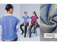 Bio-Baumwoll-Sweatstoff HEAVY JOGGING, lilablau, Fibre Mood