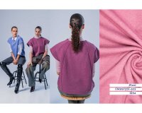 Organic Cotton Baumwoll-Sweatstoff HEAVY JOGGING, helles aubergine, Fibre Mood