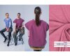 Baumwoll-Bündchenstoff COLLAR, einfarbig, helles aubergine, Fibre Mood