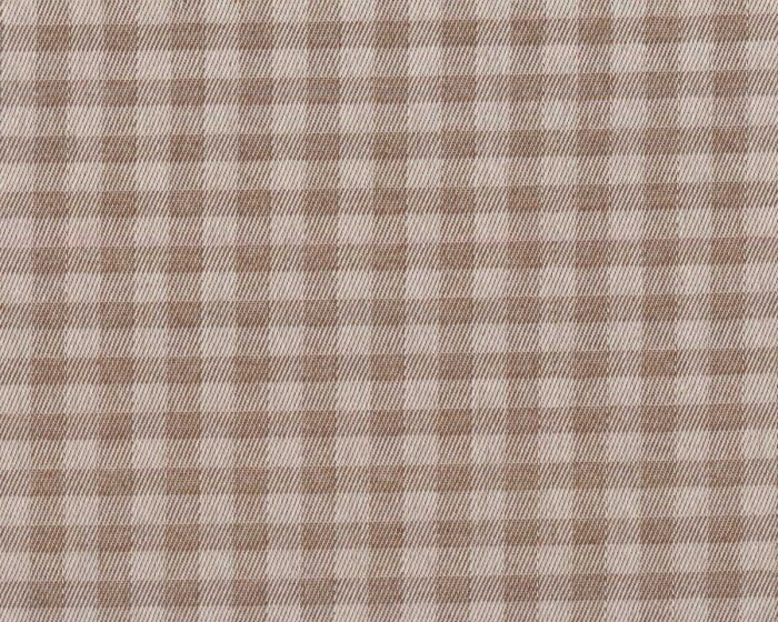 Baumwoll-Webstoff KARO KLEIN, braun, Acufactum