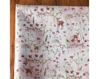 Baumwollstoff REHE UND BLÜTEN, Kerstin Heß, Acufactum