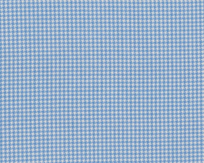 50 cm Reststück Flanellstoff von Westfalenstoffe BERGEN, Vichy-Hahnentritt, hellblau-weiß
