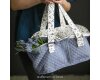 40 cm Reststück Baumwollstoff BLAUBEERWICHTEL, Silke Leffler, Acufactum