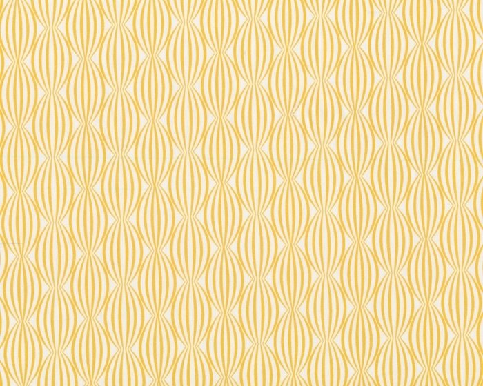35 cm Reststück Feiner Popeline-Patchworkstoff ESSENTIALS, Oval-Rauten-Streifen, gelb-creme